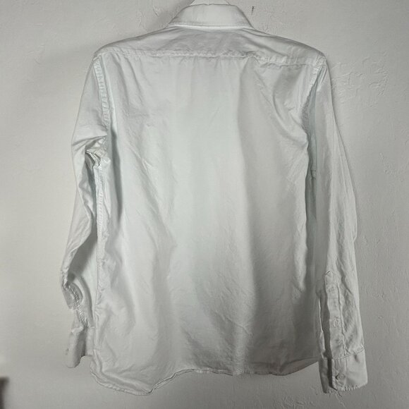 Taylor Stitch Mens White Organic Cotton Long Sleeve Button-Up Shirt Size 42 - Picture 2 of 7